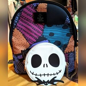 Disney Nightmare Before Christmas Mini Backpack Purse Jack Skellington